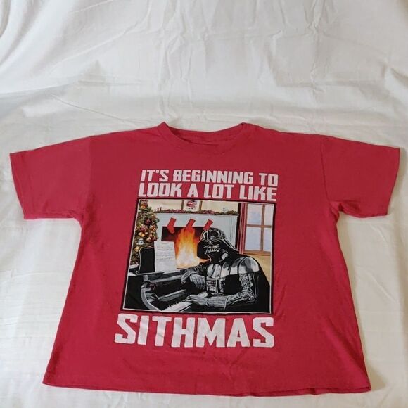 Star Wars Sithmas Graphic Christmas T-Shirt‎ - Picture 1 of 4